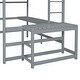 preview thumbnail 6 of 19, Full Size High Loft Bed with Built-in Desk and Ladders