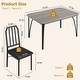 preview thumbnail 10 of 29, Dining Table Set for 2, Kitchen Table Chairs Set of 2 with PU Upholstered Cushion