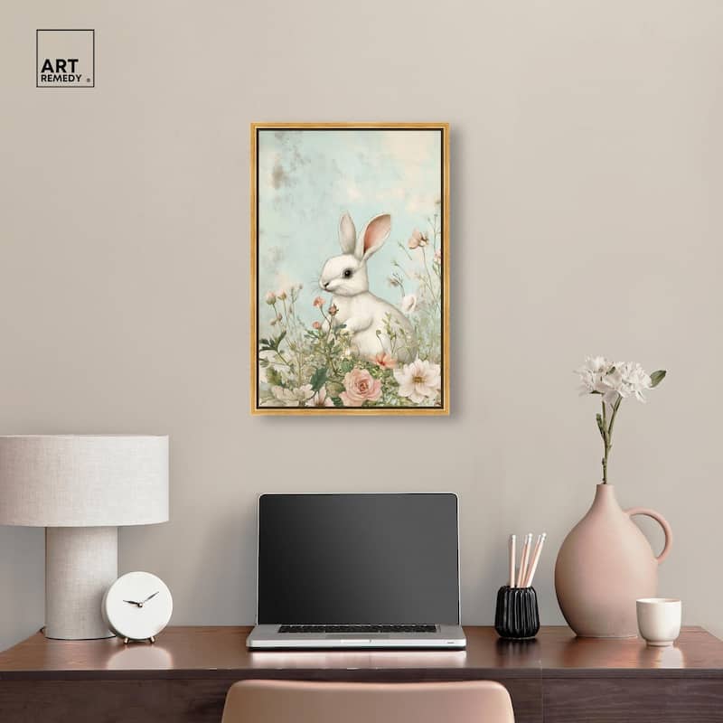 Easter Bunny Canvas by Art Remedy