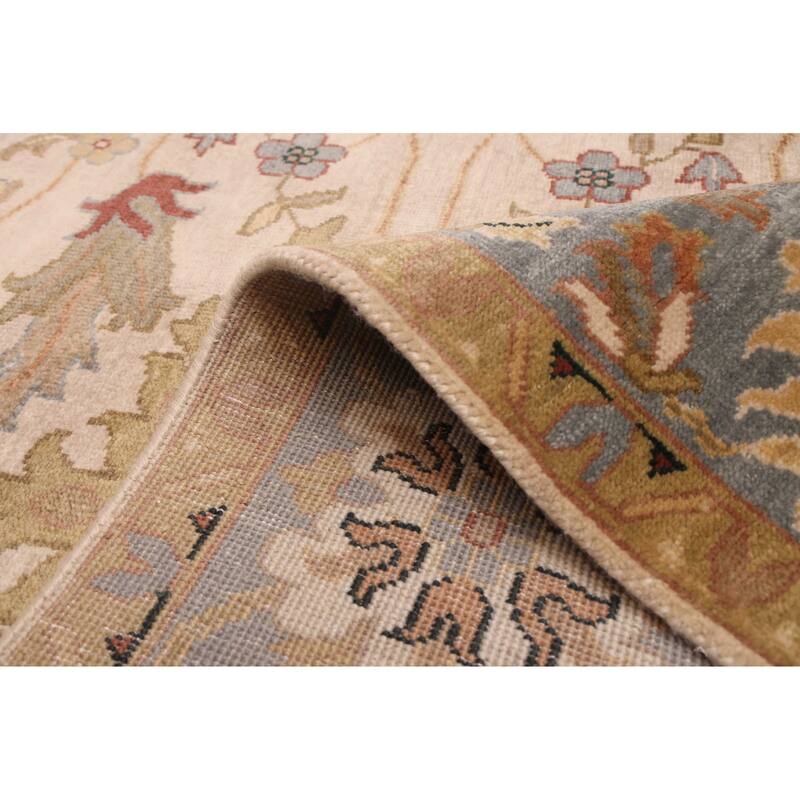 ECARPETGALLERY Hand-knotted Jules Serapi Ivory Wool Rug - 7'10 x 9'9