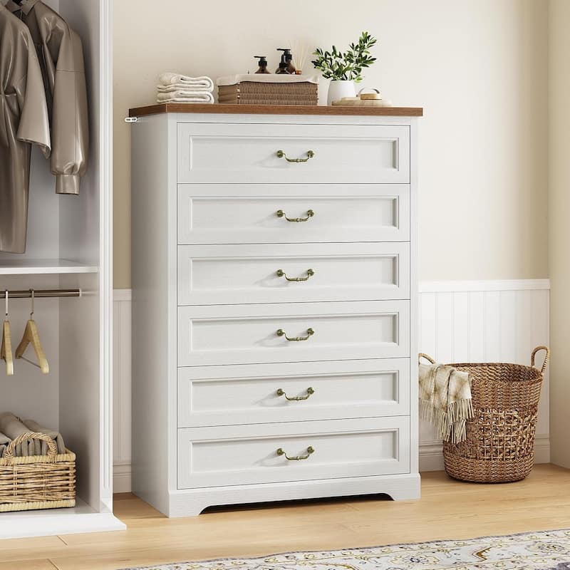 Farmhouse Drawers Dresser for Bedroom Storage Dressers Organizer