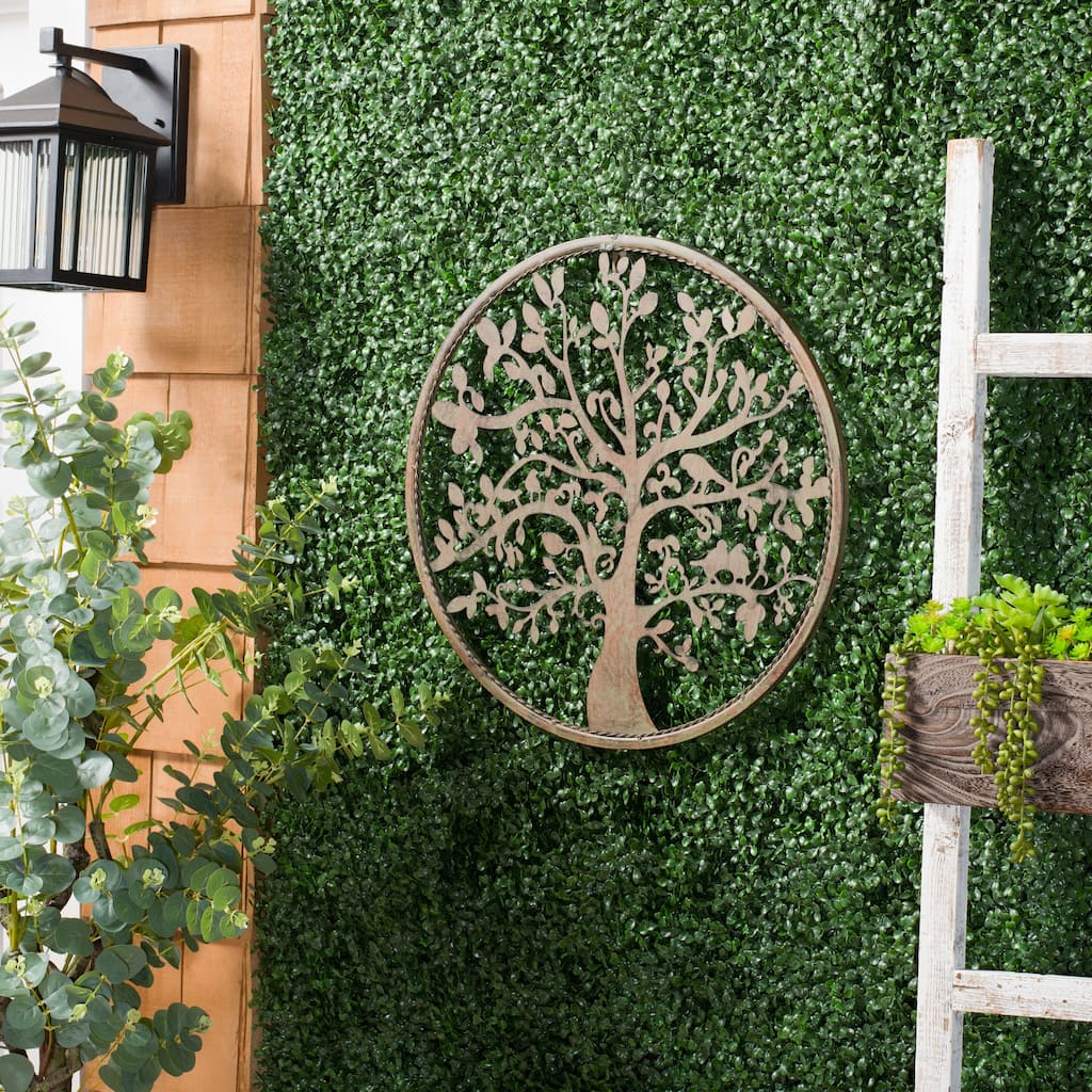 SAFAVIEH Outdoor Munire 20" Tree Of Life Wall Art