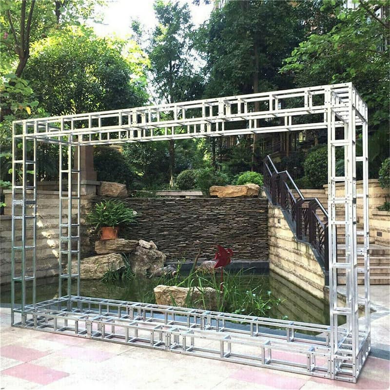 Outdoor Garden DJ Lighting Iron Square Segments Truss Tower