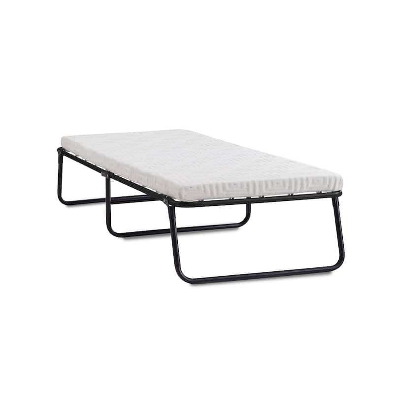 Boyd Sleep Folding Guest Bed - Metal Frame with Comfort Foam Mattress, Washable Removable Cover
