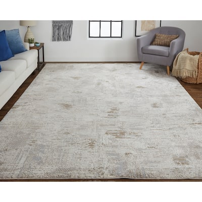 Grand Bazaar Kayden Machine Made Abstract Modern Area Rug