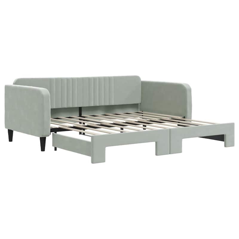 vidaXL Day Bed Upholstered Sleeper Sofa Bed for Bedroom Living Room Velvet