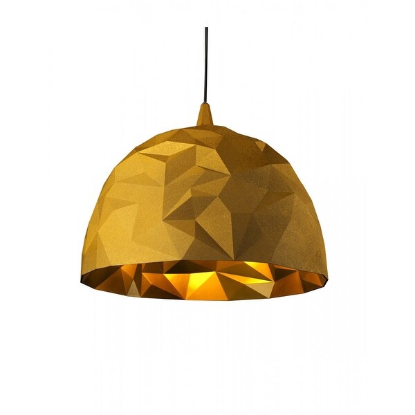 Diesel with Foscarini Rock 1 Single Dome Pendant Gold Bed Bath