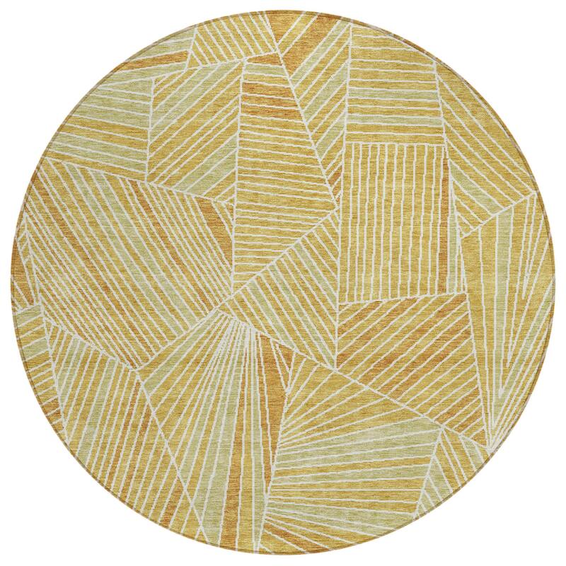 HomeRoots Geometric Transitional Rectangle Outdoor Rug