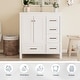 preview thumbnail 58 of 61, Modern Bathroom Vanity with Ceramic Sink, Soft-Close Storage Cabinet and Glossy Easy-Clean Countertop