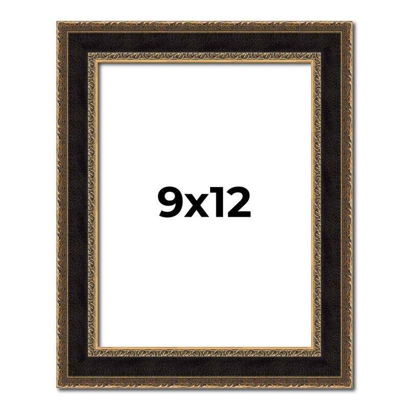 9x12 Frame Gold Antique Vintage Sold Wood Picture Frame | 1.75 Inch