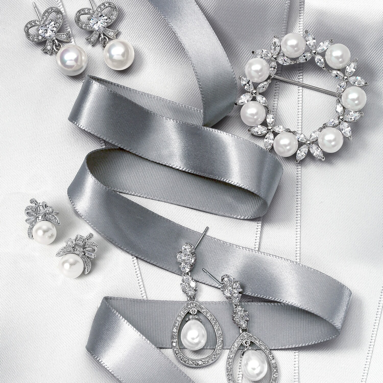 Anazoz Earring Wedding Silver Gold Plated Na Created Pearl Triangle Stud Earrings