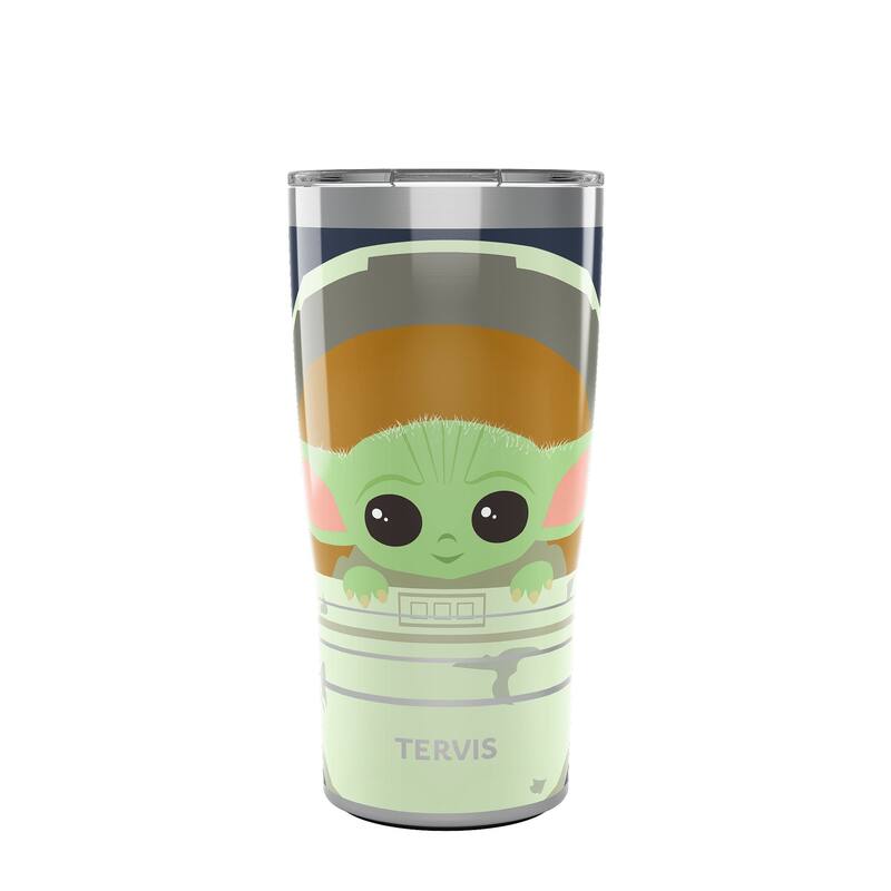 Tervis Traveler The Mandalorian Child in Carrier Triple Walled Insulated Travel Tumbler, Stainless Steel - 20oz
