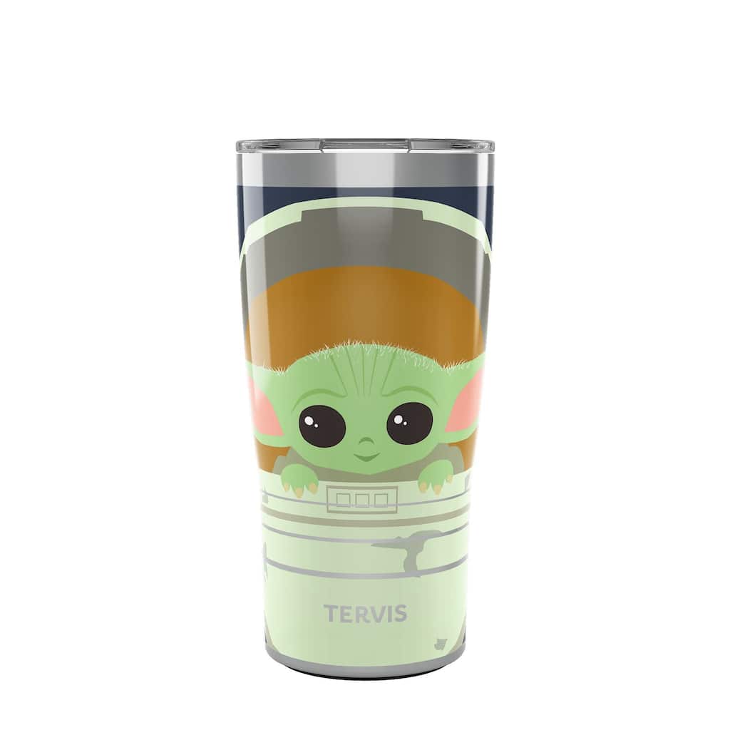 Tervis Traveler The Mandalorian Child in Carrier Triple Walled Insulated Travel Tumbler, Stainless Steel