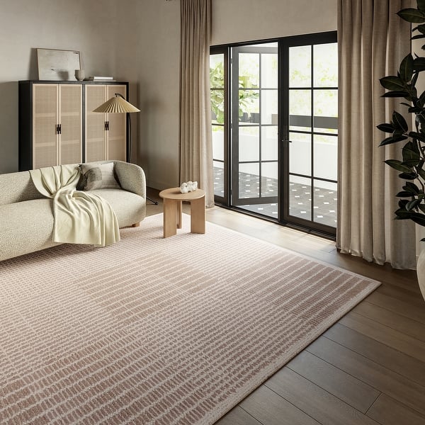 slide 2 of 8, Nuloom Montceito Tiled Wool Area Rug Light Purple - Rectangle - 4' x 6'