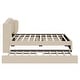 preview thumbnail 5 of 28, Queen Size Upholstered Platform Bed with 1 Twin Size Trundle Bed Frame