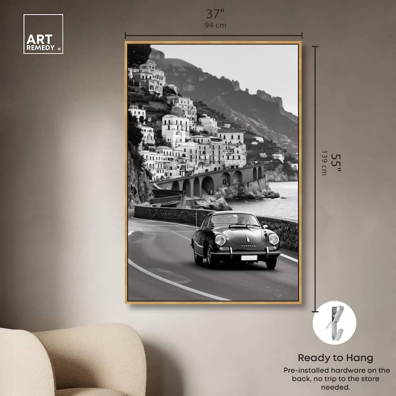 Drive through the Town Canvas by Art Remedy