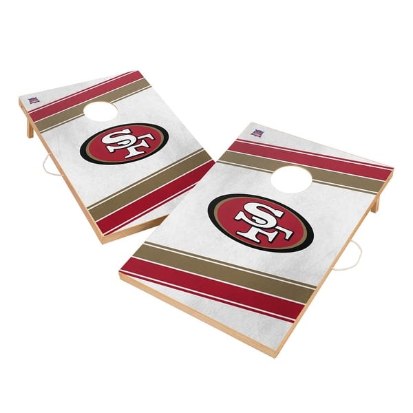 slide 2 of 5, San Francisco 49ers NFL 2x4 Tailgate Cornhole Boards Include Carrying Case
