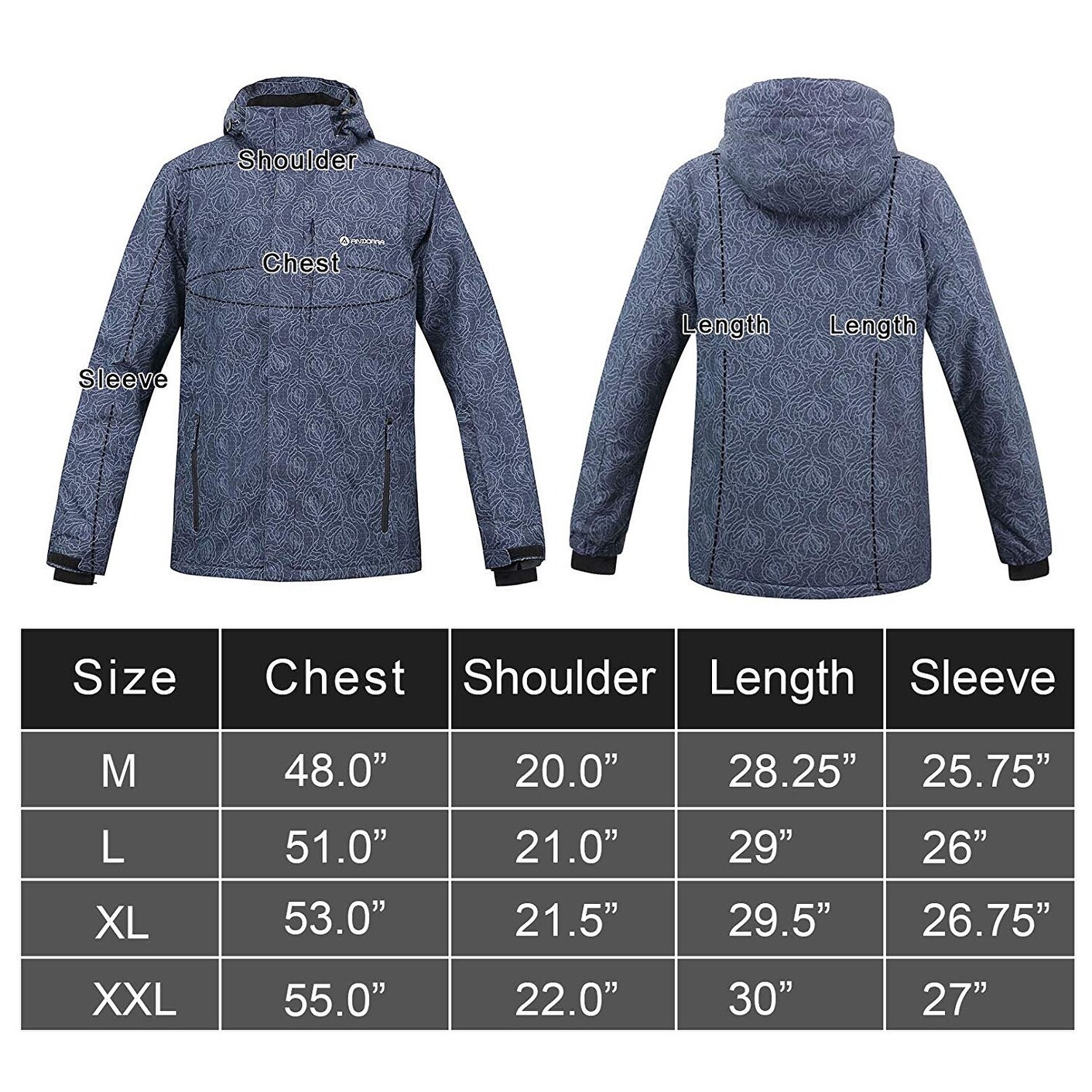 Shop Andorra Men S Snow Jacket Performance Insulated Ski Aspen