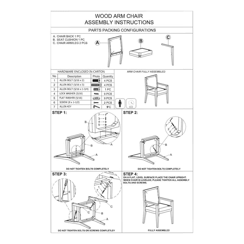 Mod 23 Inch Dining Armchair, Rubberwood, Fabric, Set of 2, Ash Gray