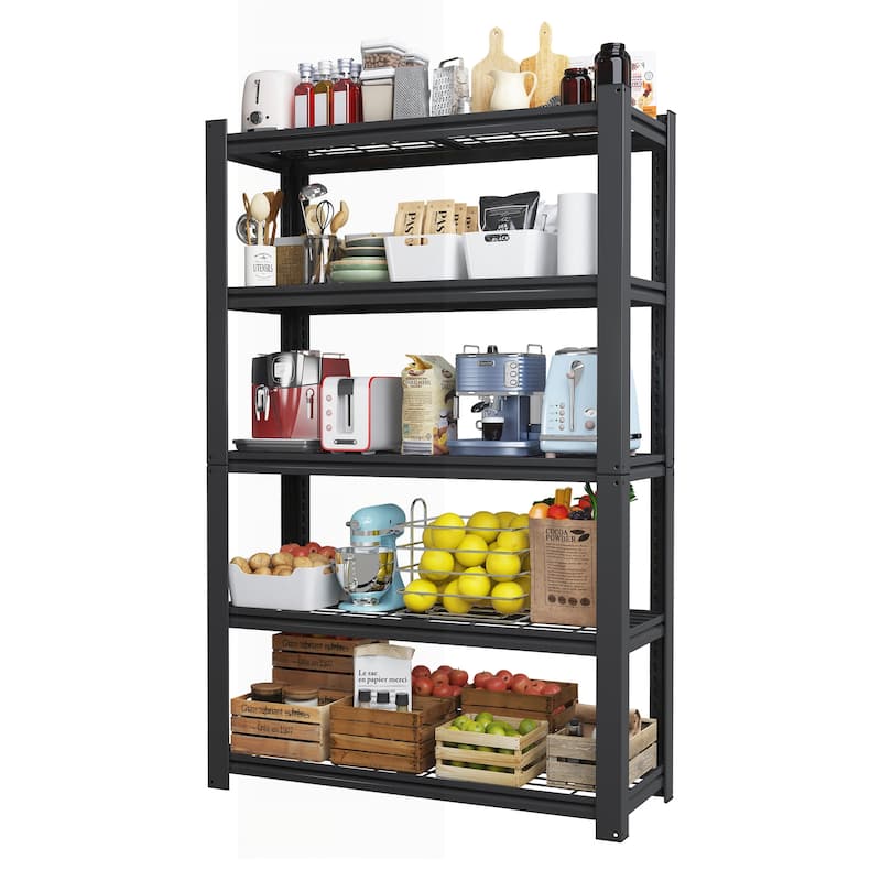 Versatile Heavy-Duty Metal Shelving for All Storage Needs, Enhancing Organization