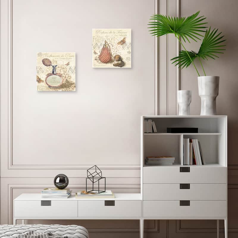 Parfumerie de Paris I, Parfumerie de Paris II by Marie Elaine Cusson Canvas Art Prints