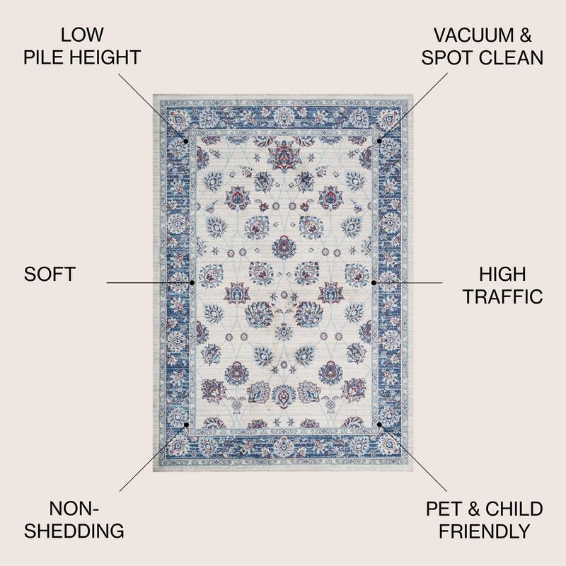 JONATHAN Y Traditional Persian Vintage Moroccan Area Rug