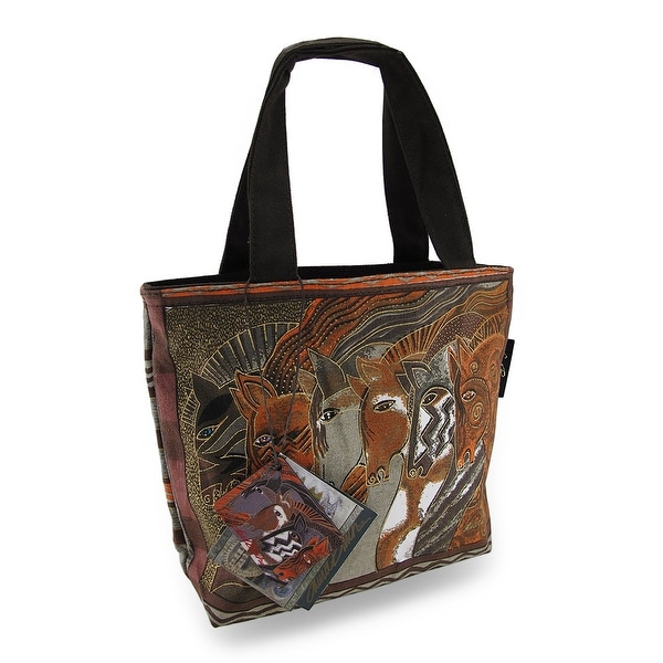 Laurel Burch Horses Moroccan Mares Mini Tote Bag Purse On Laurel Burch Horses Moroccan Mares Mini Tote Bag Purse