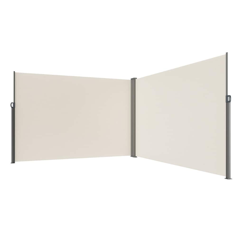 79''x 236'' Patio Retractable Side Awning Privacy Screen with Spring Handle Perfect for Outdoor Use