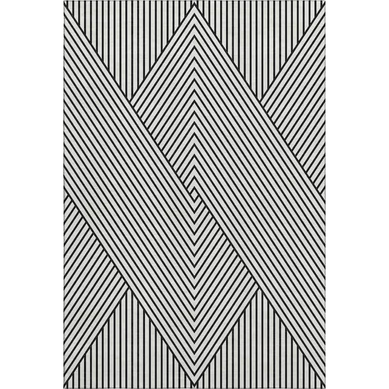 Premium Washable Super Soft Modern Geo Mayfield Rug