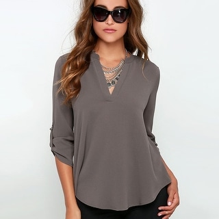 Casual V-neck Chiffon Top