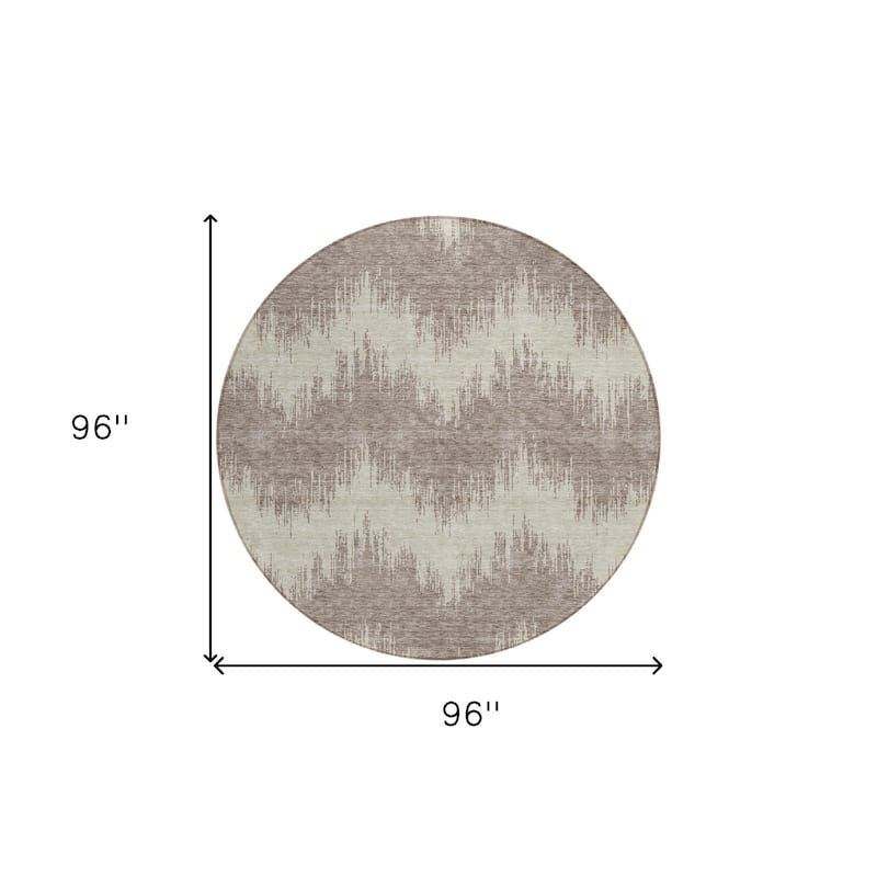 HomeRoots Chevron Transitional Rectangle Outdoor Rug