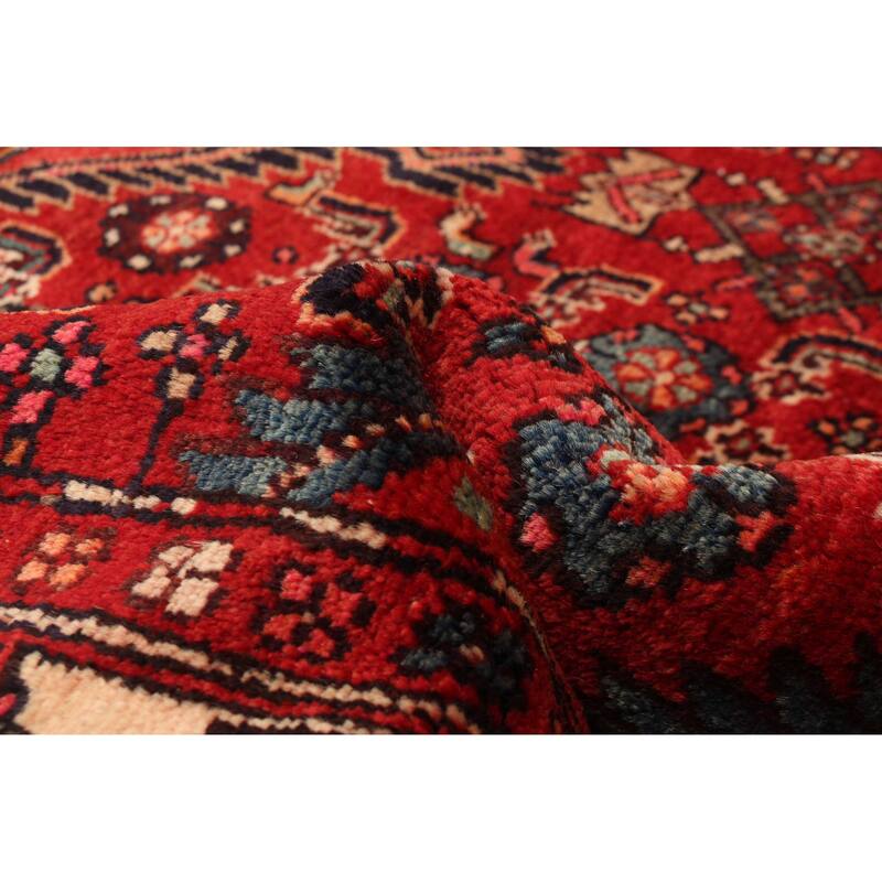 ECARPETGALLERY Hand-knotted Andelz Red Wool Rug - 4'8 x 6'8