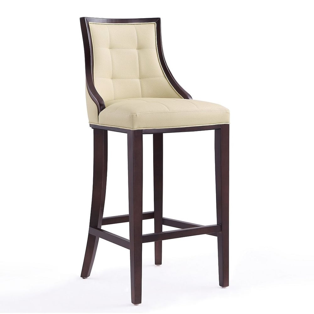 Manhattan Comfort Fifth Avenue Wood Upholstered Barstool