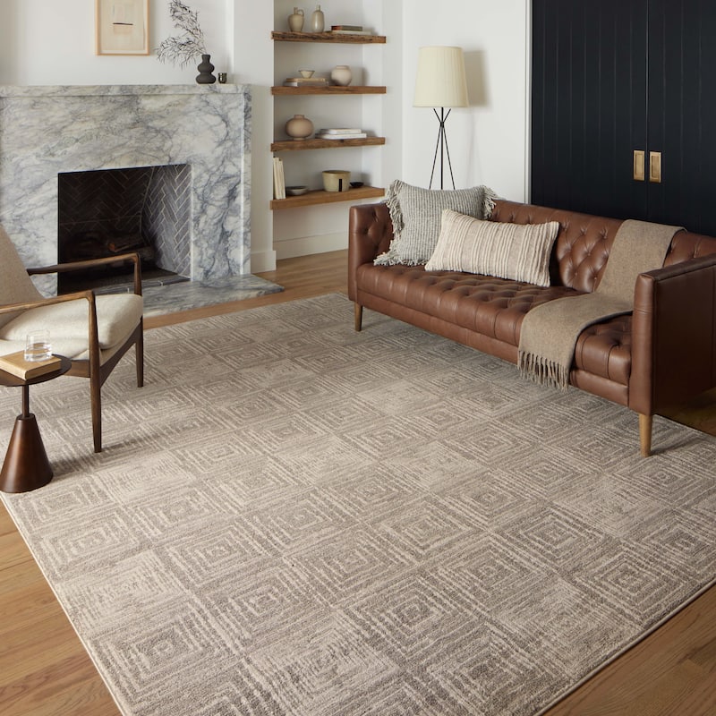 Alexander Home Harrison Industrial Geometric Area Rug - 6' 7" x 9' 3" - Runner/Rectangle