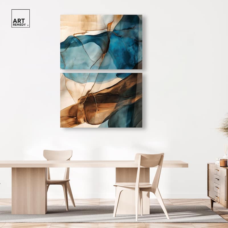 Glitch Aesthetic III Canvas Set of 2 by Art Remedy, Gallery Wrapped