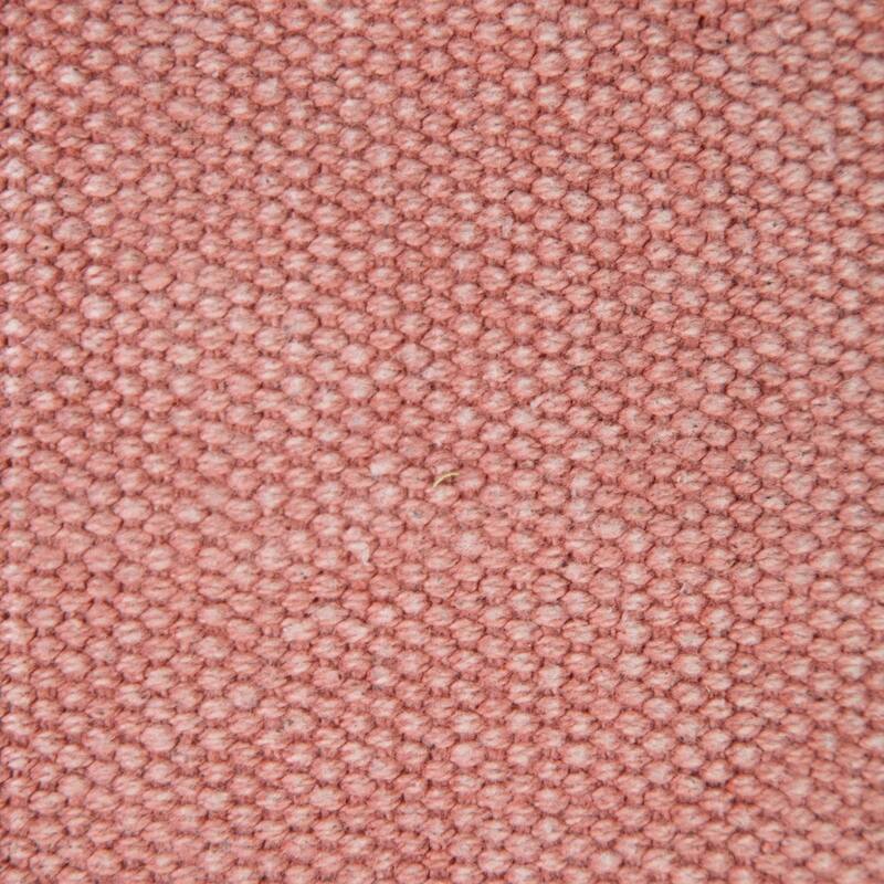 20" Pink Solid Fringe Square Throw Pillow