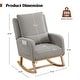preview thumbnail 55 of 66, HOMYKA 27.5" Wide Rocking Chair for Nursery