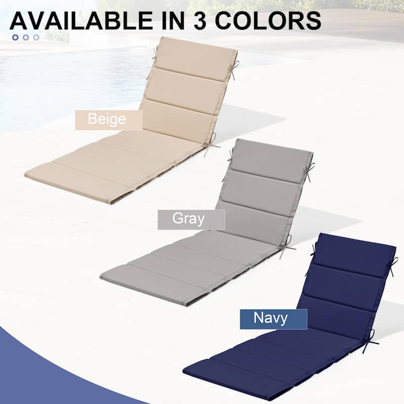 Outdoor Patio Chaise Lounge Cushion Lounger Cushion