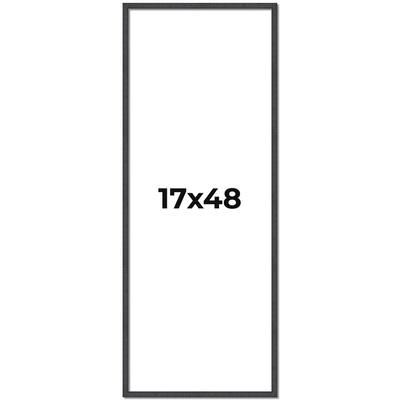 17x48 Frame Brown Picture Frame - Complete Modern Photo Frame Includes