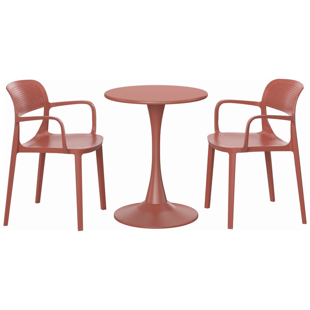 Frond and Form 2-Person Outdoor Round Dining Set