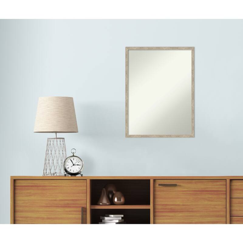 Imprint Non-Beveled Wood Framed Wall Mirror