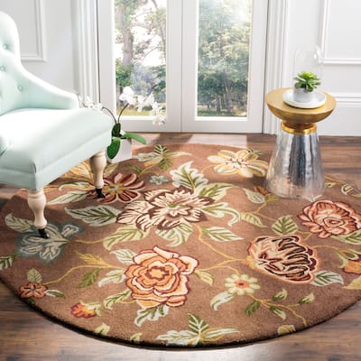 SAFAVIEH Handmade Blossom Ela Modern Floral Wool Rug