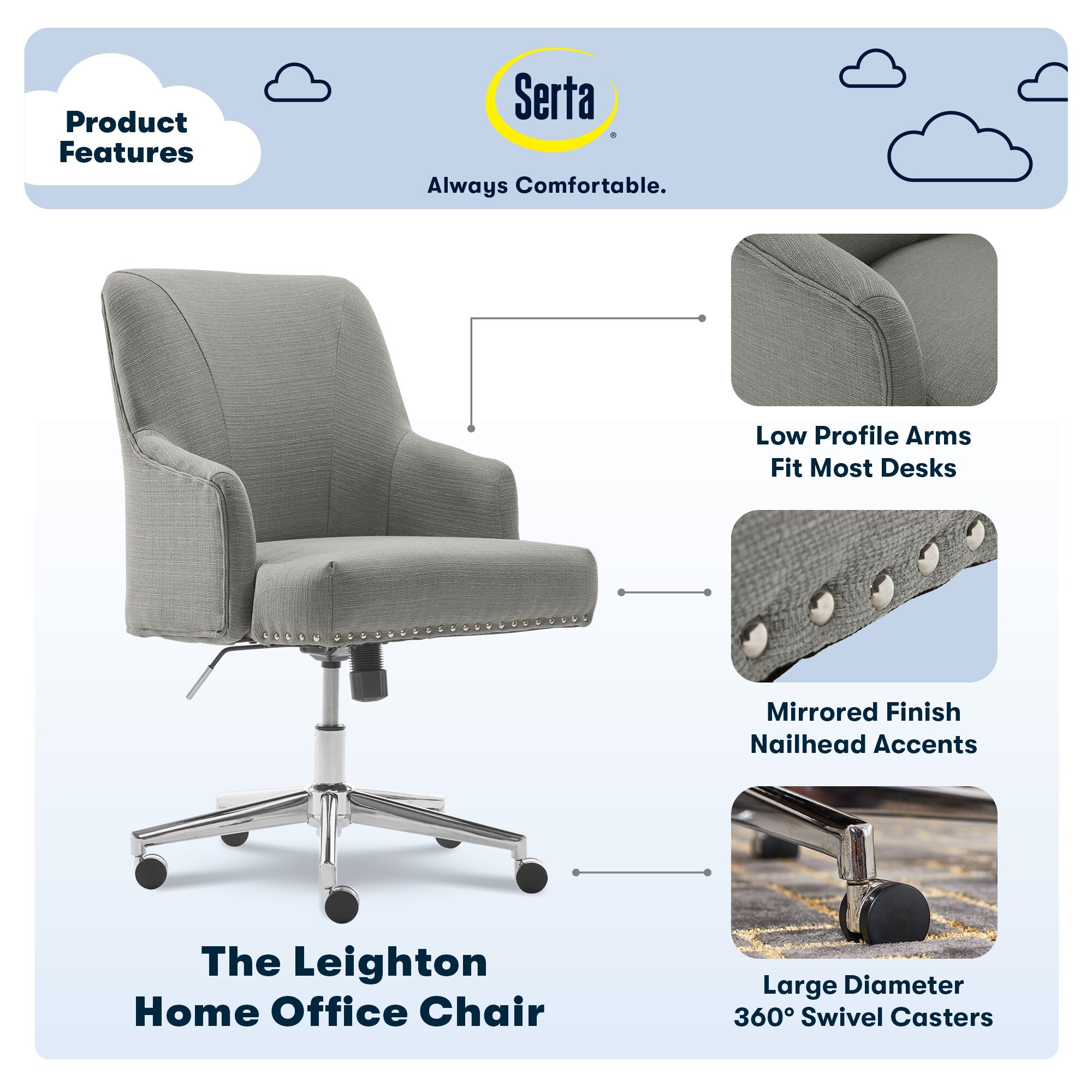 Serta leighton home office chair outlet stores