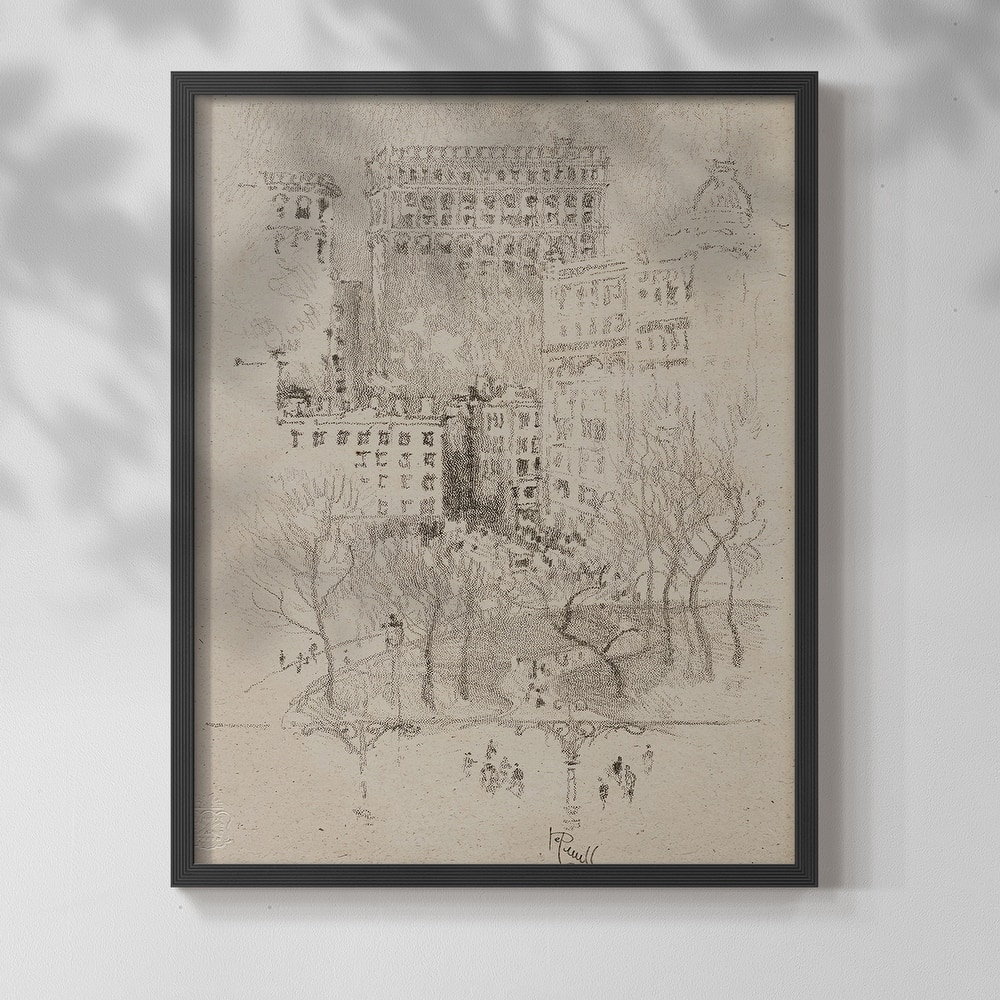 Vintage Sketch LXXXVIII -Framed Print