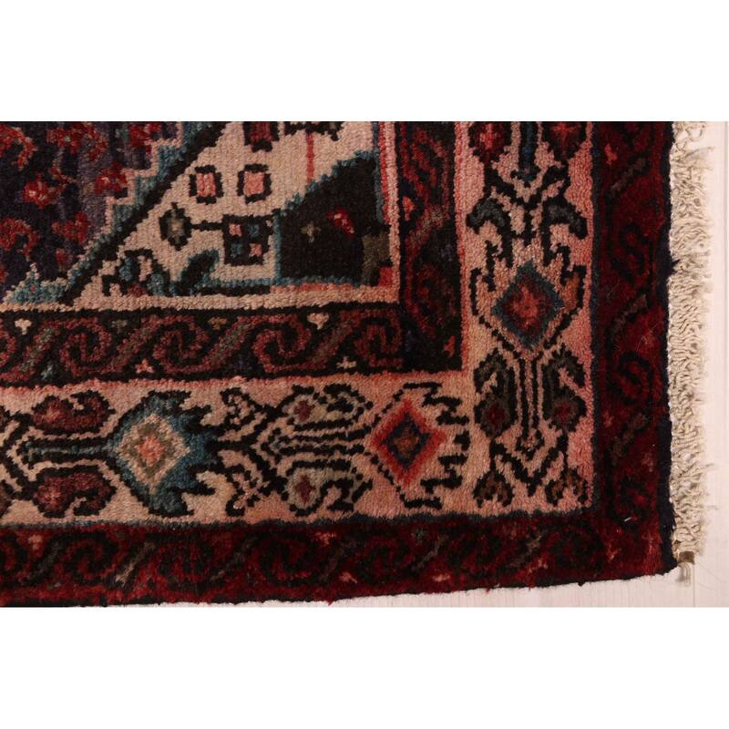 ECARPETGALLERY Hand-knotted Andelz Navy Wool Rug - 3'1 x 6'6