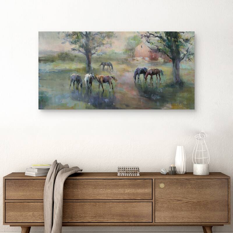 Daybreak on the Farm by Marilyn Hageman Canvas Art Print