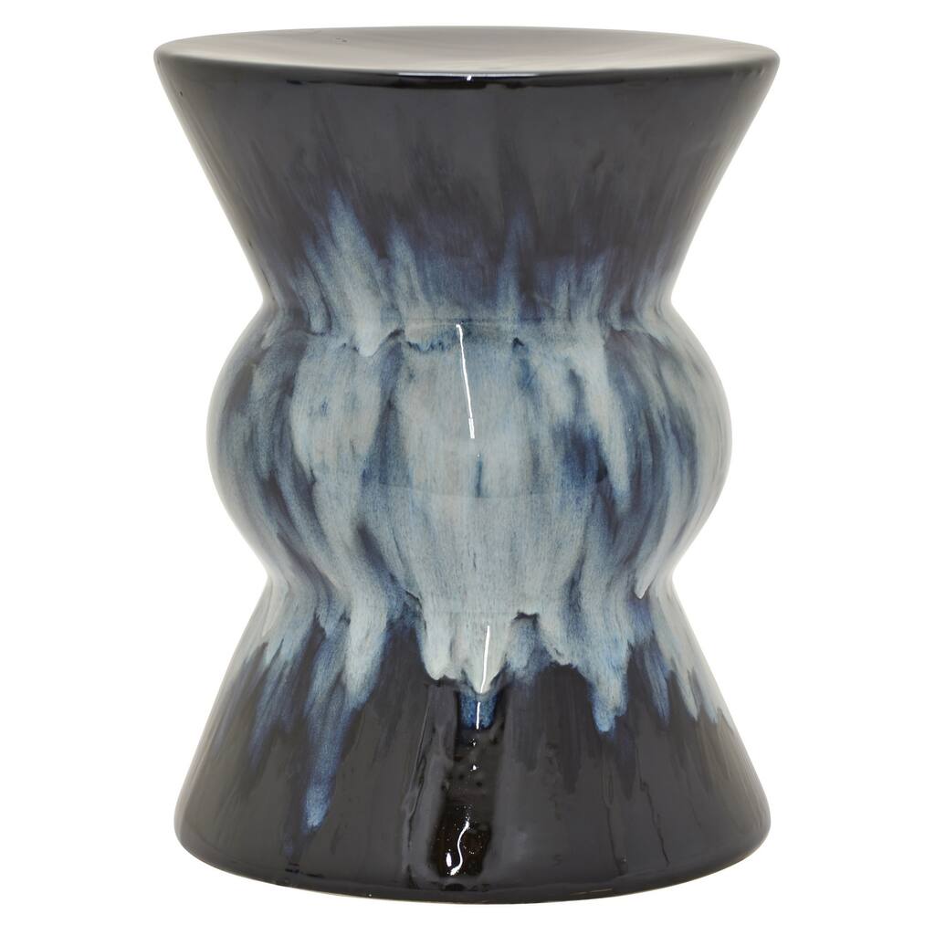 Plutus Brands Garden Planter Stand in Blue Porcelain