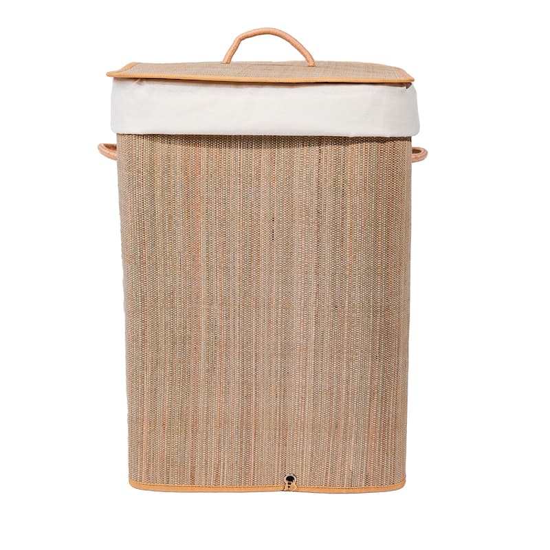 Foldable Laundry Hamper with Lid and Handles for Easy Carrying - Mendong Rectangle	