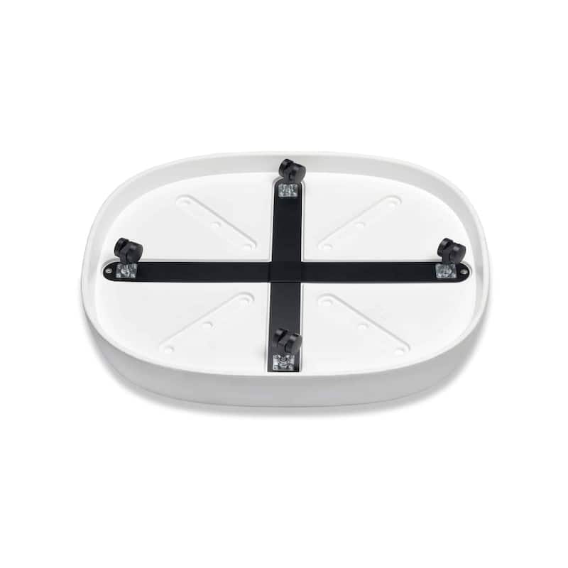 Pebble Modern Plant Caddy with Hidden Wheels