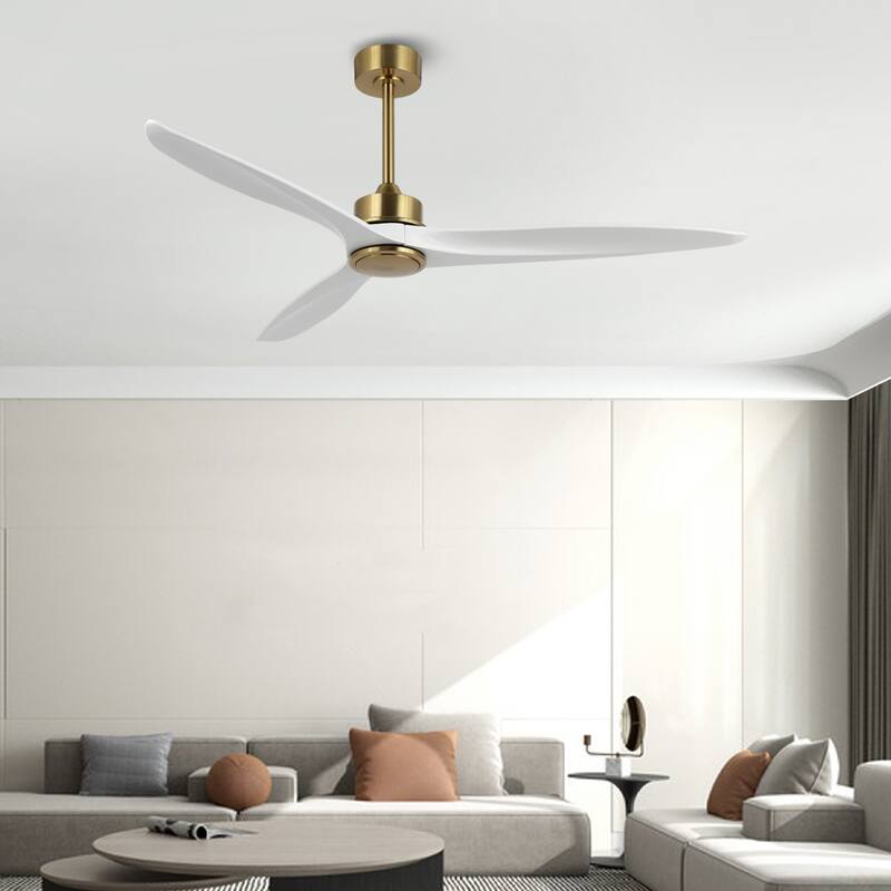 WINGBO 60" Solid Wood DC Motor Indoor Ceiling Fan with Remote Control